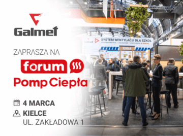 Galmet Galmet Partnerem Forum Pomp Ciepła 2026