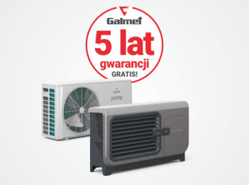 Galmet 5 lat gwarancji na pompy ciepła Galmet