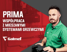 Galmet - Pompa ciepła Prima - dwa systemy grzewcze - ogrzewanie podłogowe i grzejniki