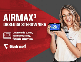 Galmet - Jak ustawić ciepłą wodę w pompie ciepła Airmax³ ?